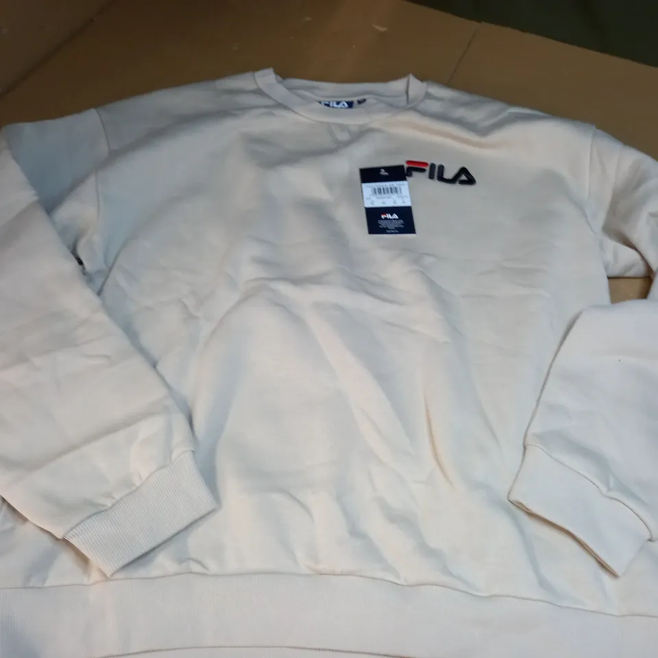 FILA CREW NECK SWEATER IN OXFORD TAN - XL
