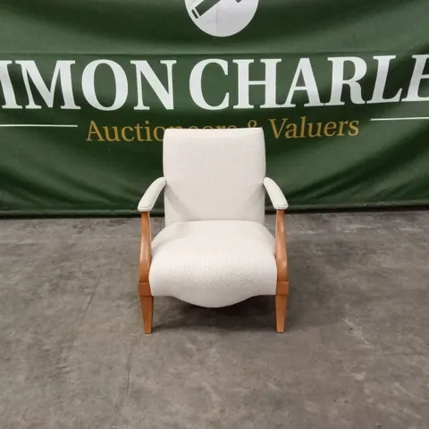 QUALITY HIGH-END DESIGNER FABRIC ACCENT CHAIR