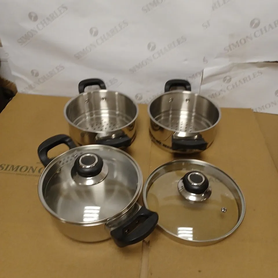MORPHY RICHARDS 8 PIECE PAN SET