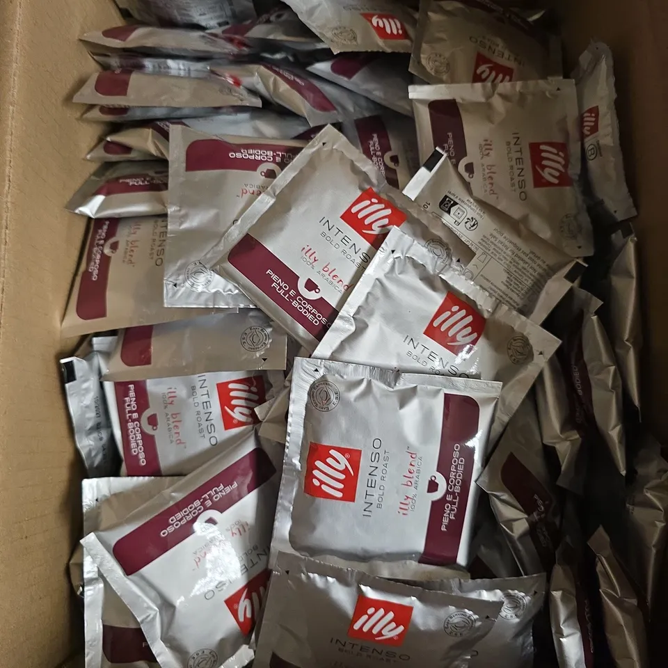 APPROXIMATELY 200 ILLY SINGLE SERVE GROUND COFFEE PODS 