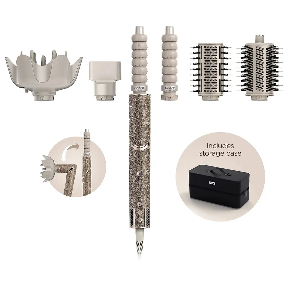 SHARK FLEXSTYLE SPARKLE GOLD DIAMOND LIMITED EDITION AIR DRYER & STYLER