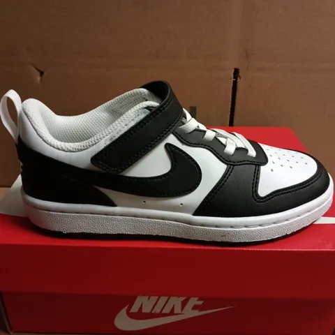 BOXED PAIR OF NIKE COURT BOROUGH LOW RECRAFT PS - WHITE- UK SIZE 13.5