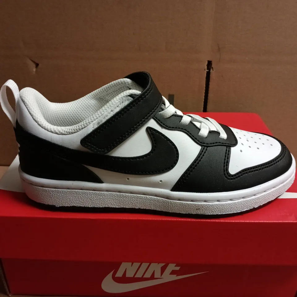 BOXED PAIR OF NIKE COURT BOROUGH LOW RECRAFT PS - WHITE- UK SIZE 13.5