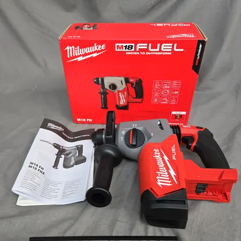 BOXED MILWAUKE M18 FH-0 FUEL HAMMER DRILL