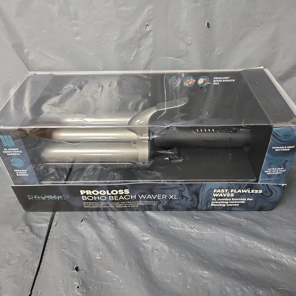 BOXED PROGLOSS BOHO BEACH WAVER XL RRP £69.99