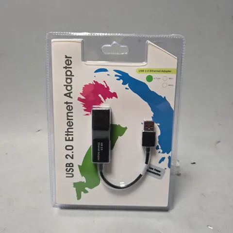BOX OF APPROX 20 USB 2,0 ETHERNET ADAPTERS