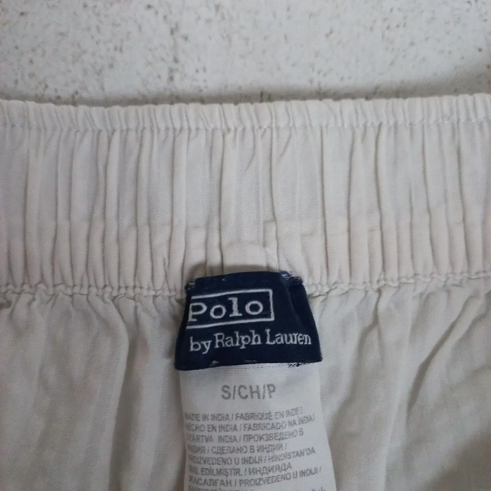 POLO RALPH LAUREN TROUSERS – WHITE, SIZE S 