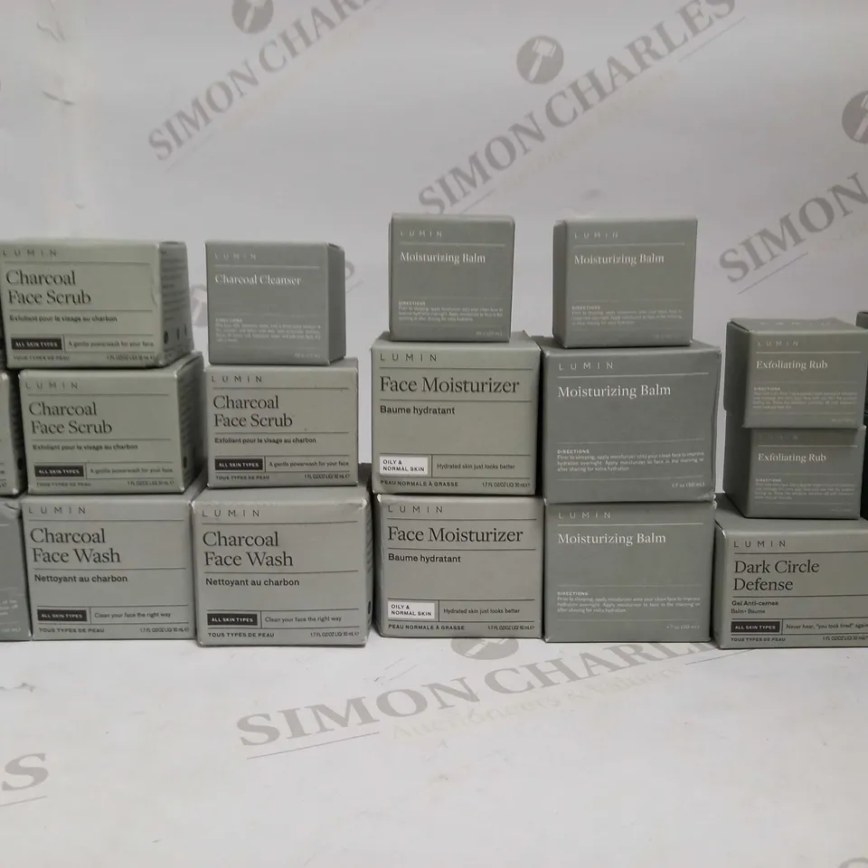 LOT OF 20 LUMIN SKINCARE ITEMS