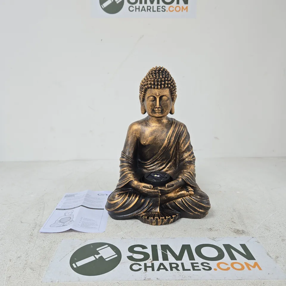 BUDDHA STATUE – SOLAR-POWERED GAZING BUDDHA DESK ORNAMENT