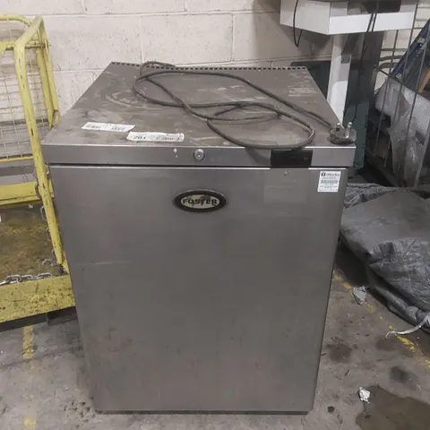 FOSTER COMMERCIAL UNDER COUNTER STAINLESS STEEL FRIDGE