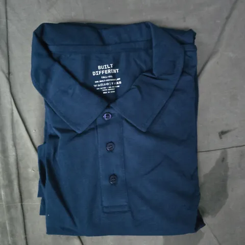 BUILD DIFFERENT TALL POLO IN DEEP BLUE SIZE 4XL