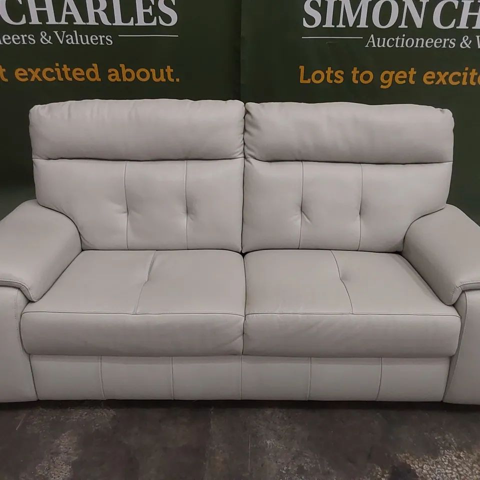 QUALITY DESIGNER ITALIAN MADE ERBA 3 LEATHER UPHOLSTERED SOFA 