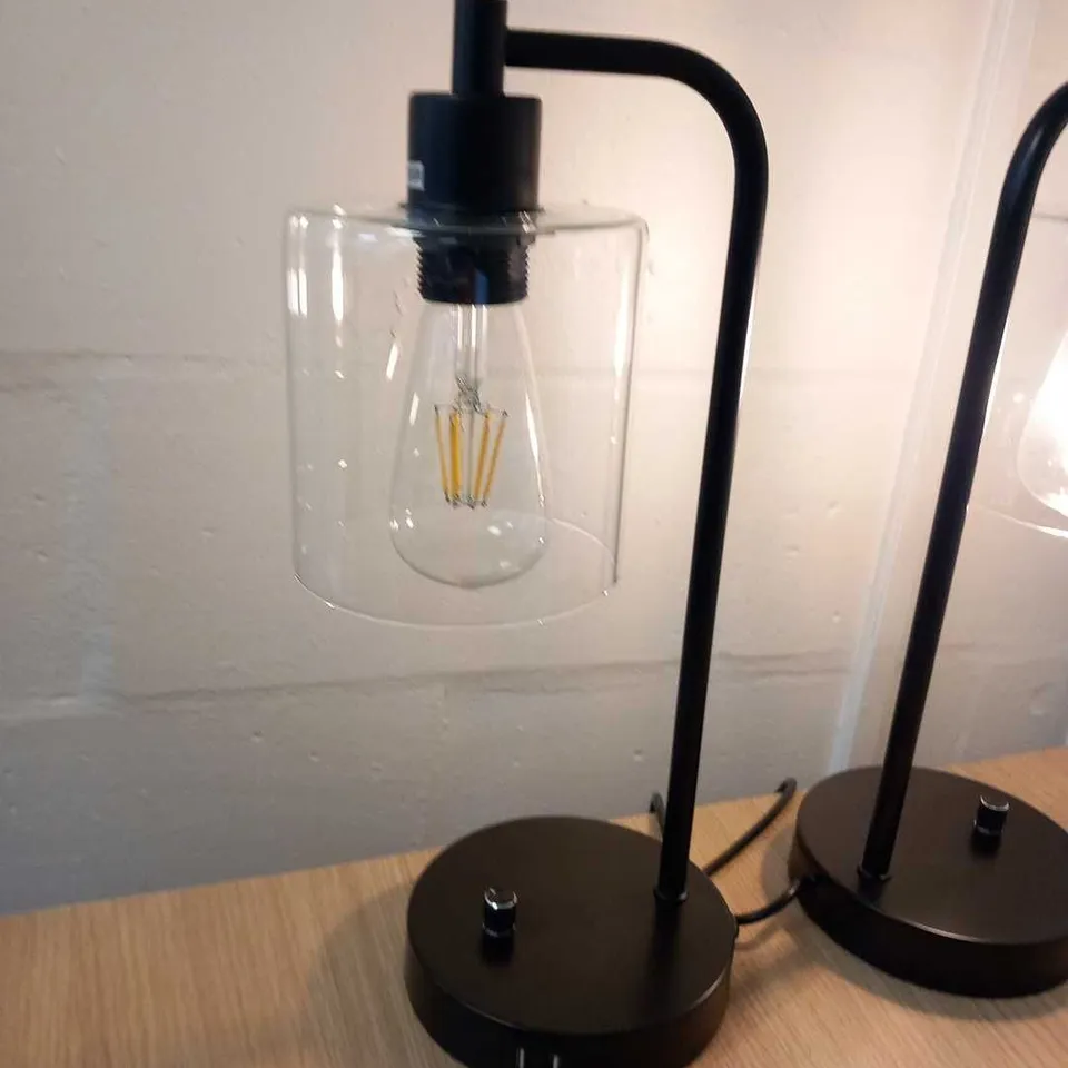 2 BRAND NEW BOXED YEEYIN TABLE LAMPS
