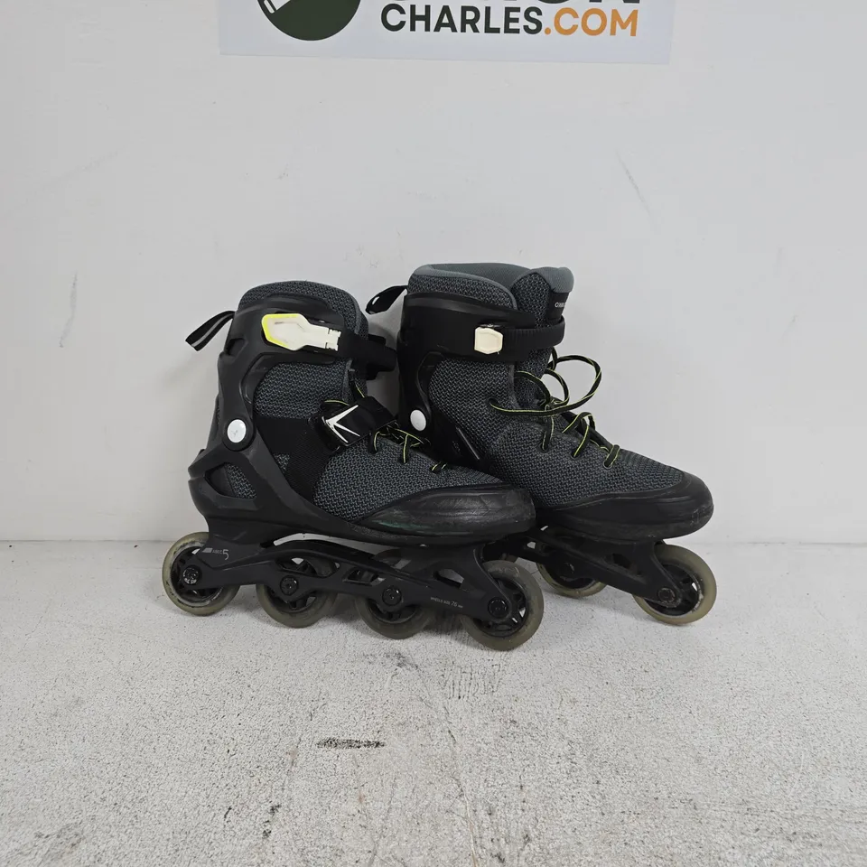 INLINE SKATES BLACK – ABEC 5 WHEELS UK 8.5