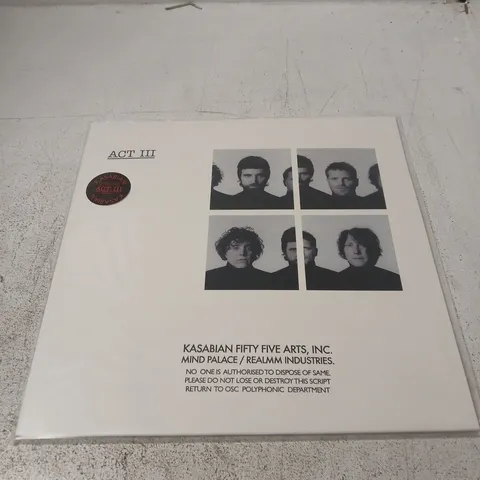 KASABIAN ACT III VINYL 
