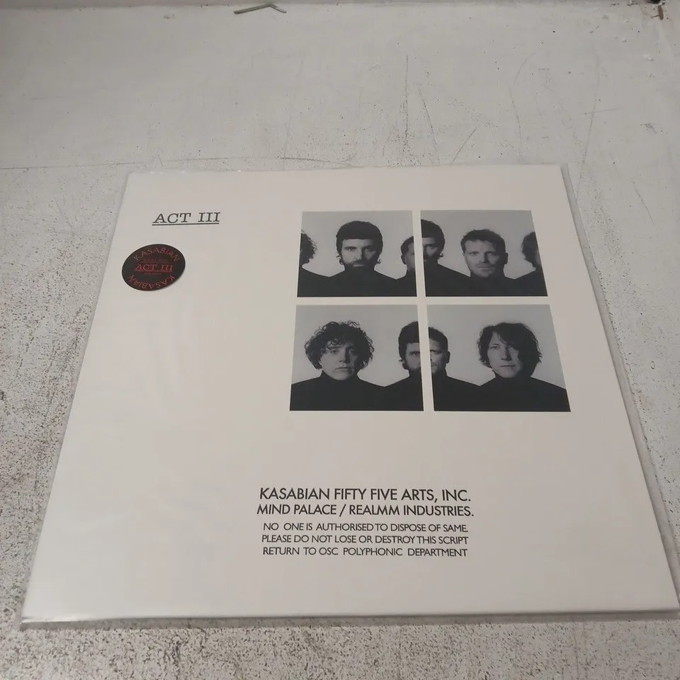 KASABIAN ACT III VINYL 