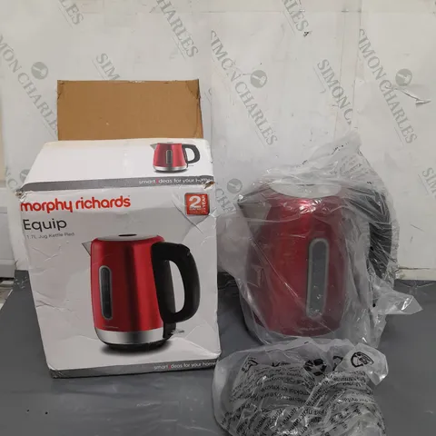 MORPHY RICHARDS EQUIP KETTLE IN RED 