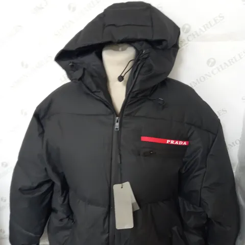 MENS PRADA ZIPPED PADDED COAT SIZE UNSPECIFIED