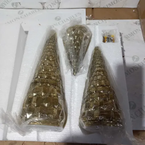 ALISON CORK SET OF MERCURY GLASS TREES