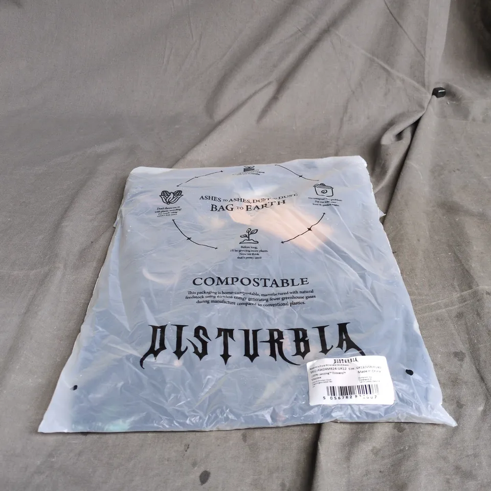 DISTURBIA ROSANELLA FLORAL PRINT MIDI DRESS UK 12 BAGGED