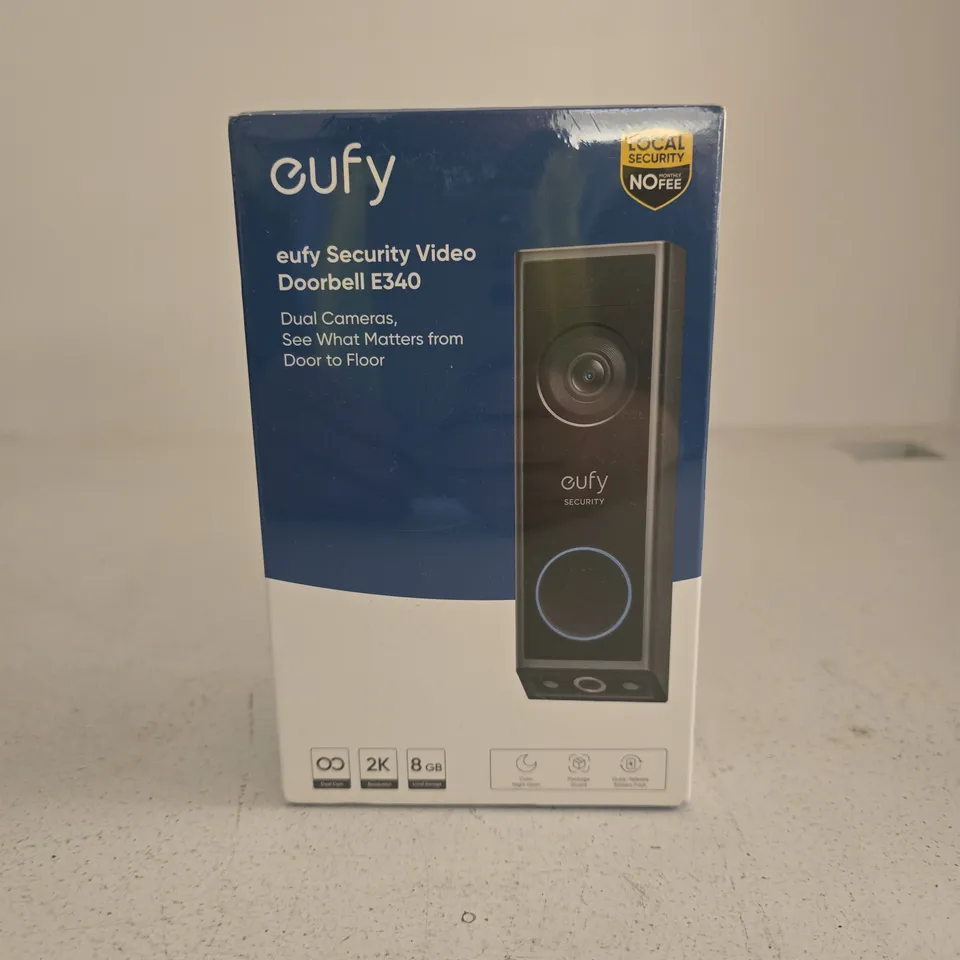 EUFY SECURITY VIDEO DOORBELL E340 BOXED SEALED