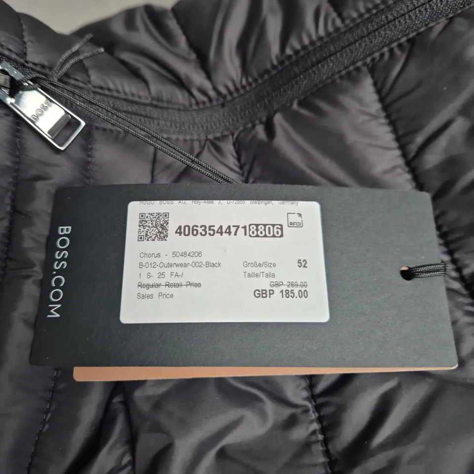 Hugo Boss Quilted Puffer Jacket – Black, UK Size 52