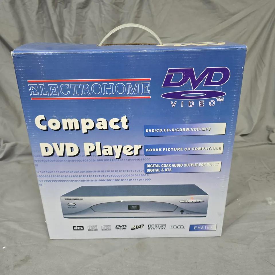 ELECTROHOME COMPACT DVD PLAYER