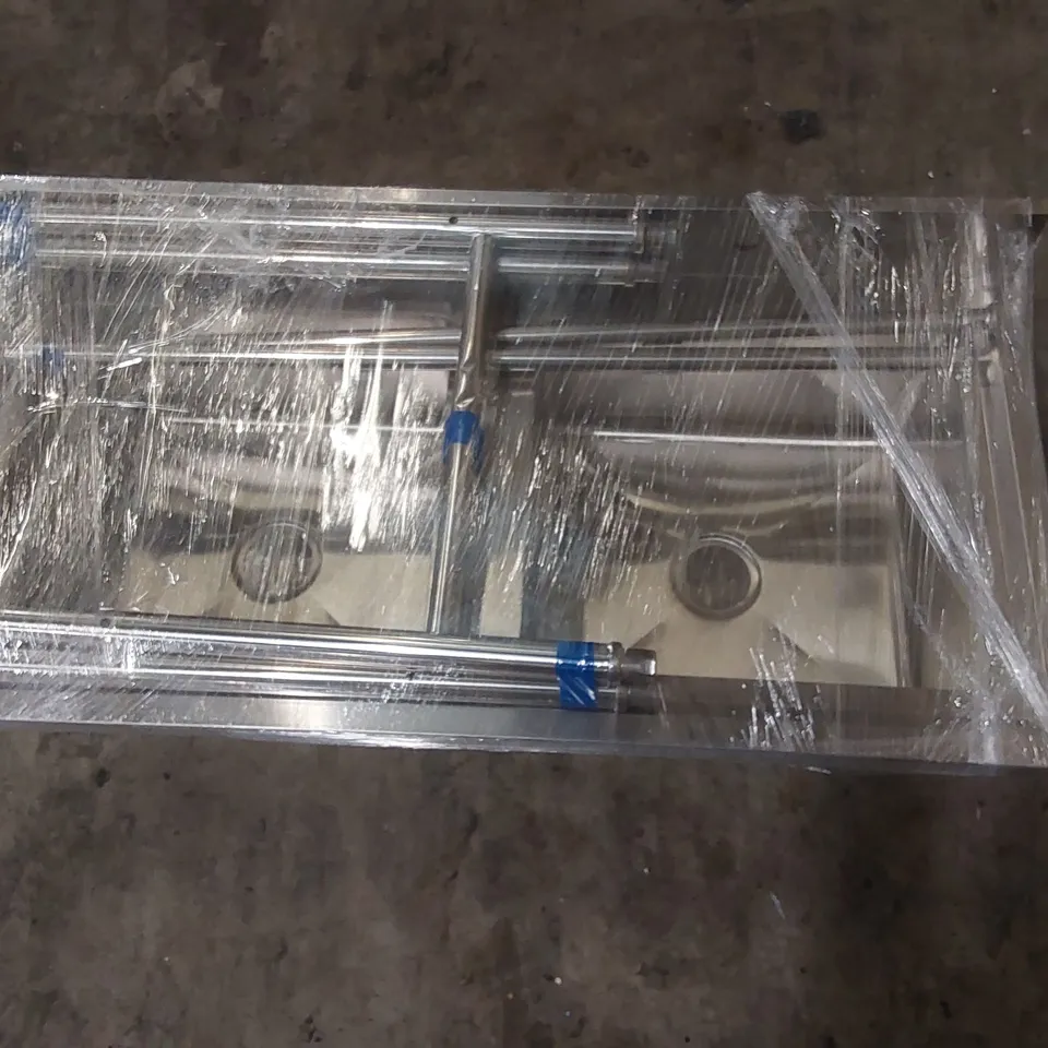 STAINLESS STEEL DOUBLE BOWL COMMERCIAL KITCHEN SINK