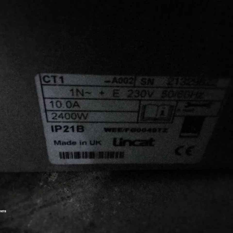 LINCAT DOUBLE SMOOTH PANINI CONTACT GRILL