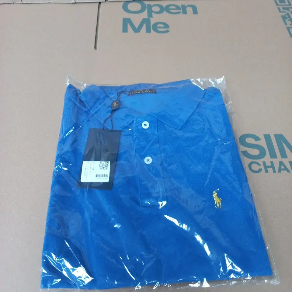 SEALED RALPH LAUREN POLO SHIRT – BLUE - SIZE LARGE