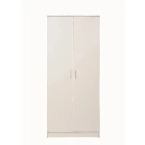 BOXED MAYBERY 2 DOOR MANUFACTERED WOOD WARDROBE (2 BOXES)