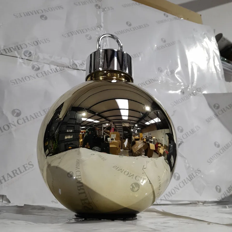  HOME REFLECTIONS OVER SIZED FAIRY BAUBLE GOLD 