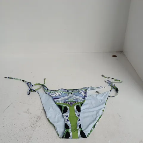 NOUGHTS & KISSES LAGUNA VERDI GREEN BIKINI BOTTOMS – UK L