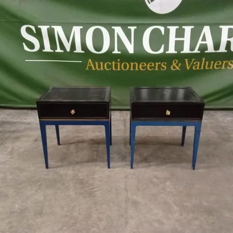 SET OF 2 QUALITY DESIGNER LARGE BEDSIDE TABLES