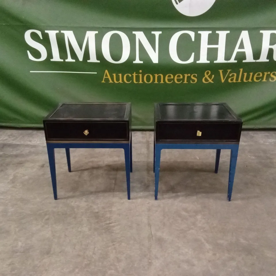 SET OF 2 QUALITY DESIGNER LARGE BEDSIDE TABLES