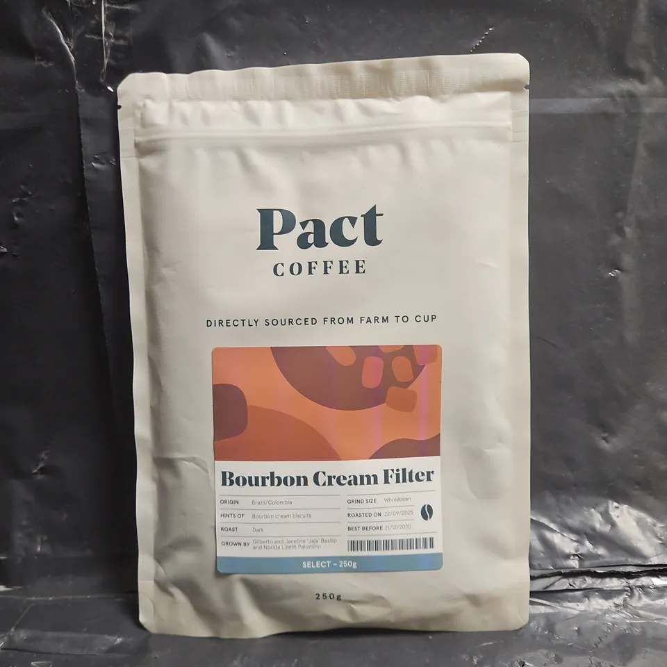 PACT COFFEE BOURBON CREAM FILTER (250G)
