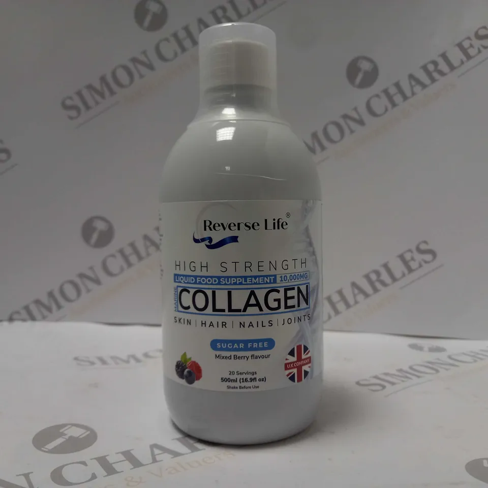 REVERSE LIFE NUTRA COLLAGEN 10000MG PURE PEPTIDE SUPPLEMENT 500ML