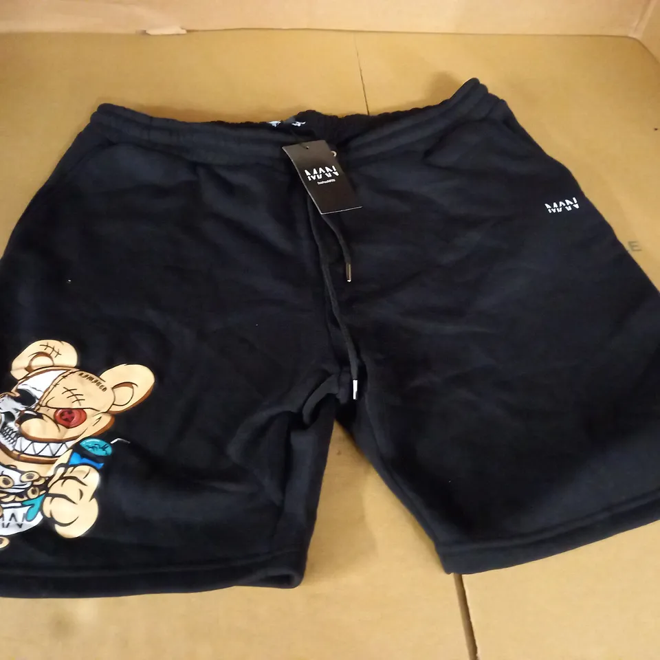 BOOHOO MAN PLUS EVIL TEDDY SHORTS - XXXXL