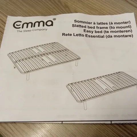 BRAND NEW BOXED EMMA SLATTED BED FRAME - 150 x 200 KING SIZE (1 BOX)