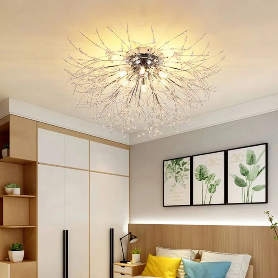 BOXED ALIXA 50CM SEMI FLUSH MOUNT CEILING LIGHT