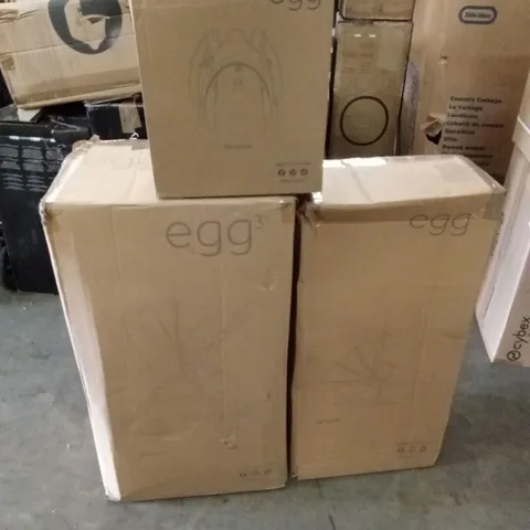 BOXED EGG³ STROLLER, CARRYCOT AND BACKPACK (3 BOXES)