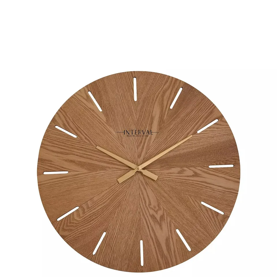 INTERVAL WOODEN WALL CLOCK - COLLECTION ONLY  RRP £50