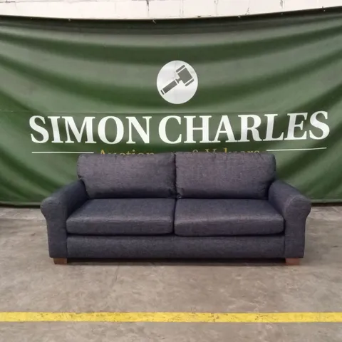 BAILEY FABRIC 4 SEATER SOFA - NAVY