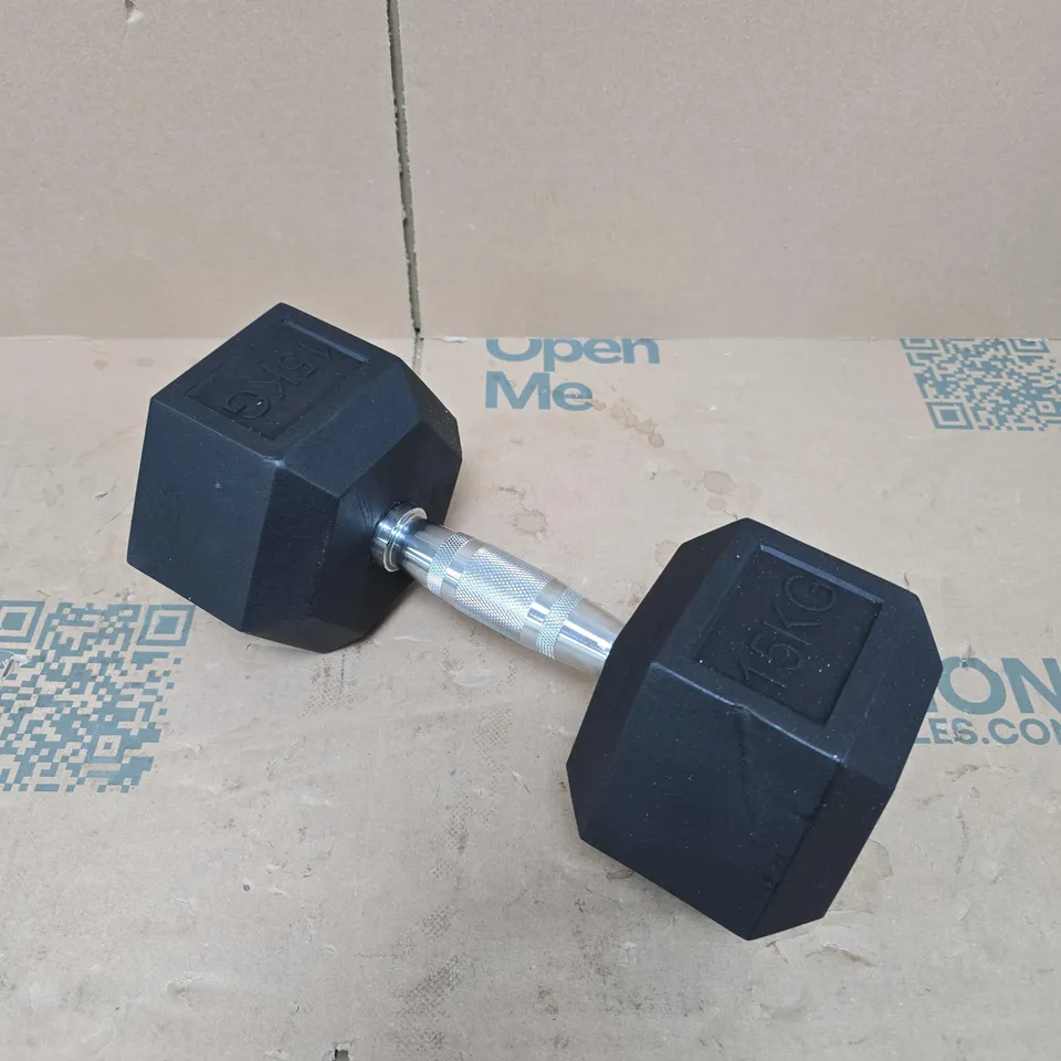 HEX DUMBBELL, 15KG 