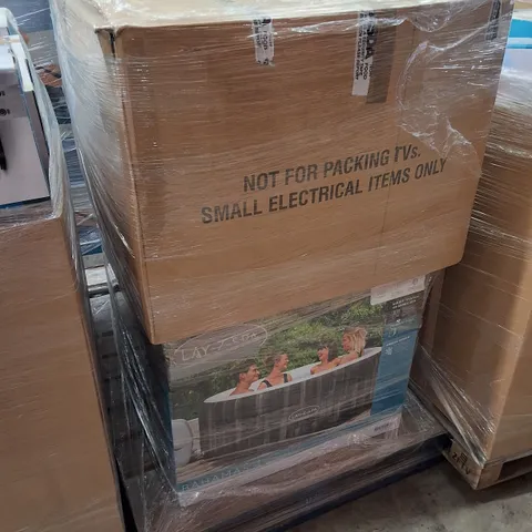 PALLET CONTAINING 4 ASSORTED LAY-Z-SPA HOT TUB RETURNS