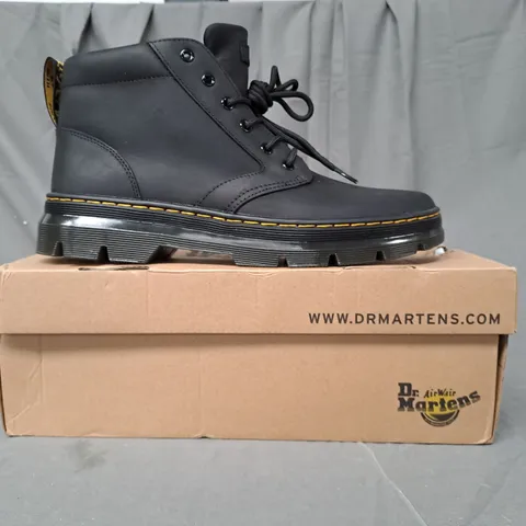 BOXED PAIR OF DR MARTENS BONNY LEATHER SHOES IN BLACK UK SIZE 11