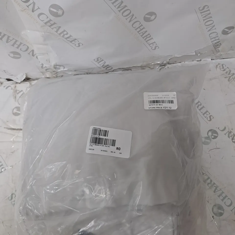 4 PIECE DUVET GREY 