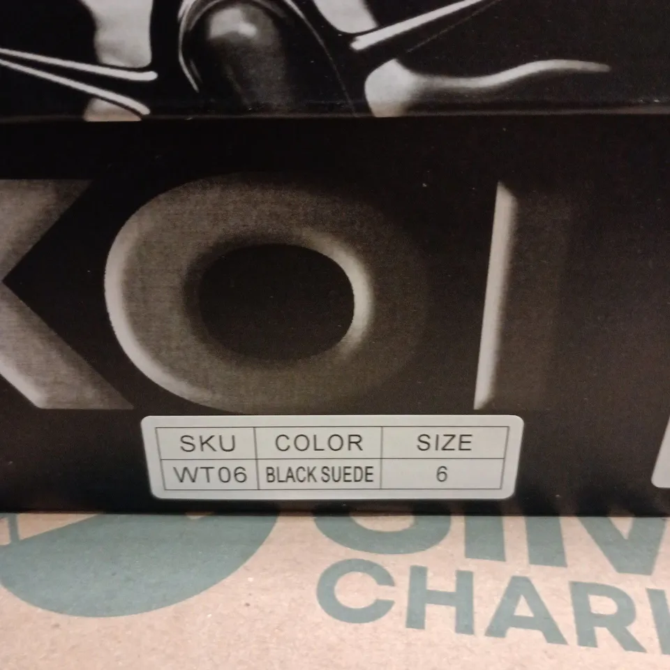 KOI BOXED UK 6 BLACK SUEDE WESTERN BOOTS (WOMEN'S)