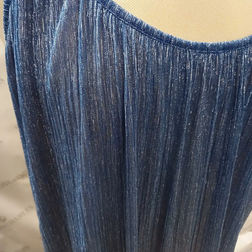 NEVER FULLY DRESS BLUE OMBRE MAXI DRESS - UK 16