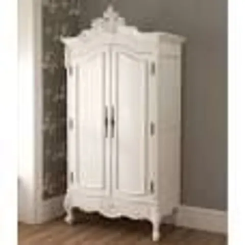 BRAND NEW BOXED HOMESDIRECT365 LA ROCHELLE ANTIQUE FRENCH STYLE WARDROBE (5 BOXES)